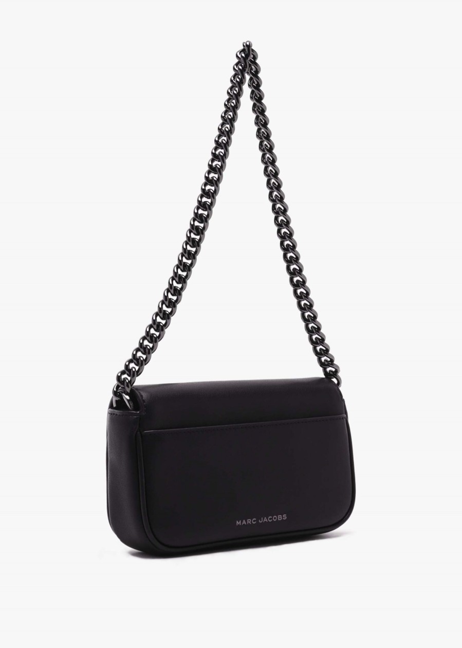 Womens MARC JACOBS Clutch Bags | Womens The J Marc Mini Leather Shoulder Bag In Black Gunmetal