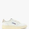 Womens AUTRY Trainers | Womens Medalist Low Leather Trainers In Gold