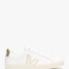 Womens VEJA Trainers | Womens Esplar Logo Leather Trainers In Extra White Platine