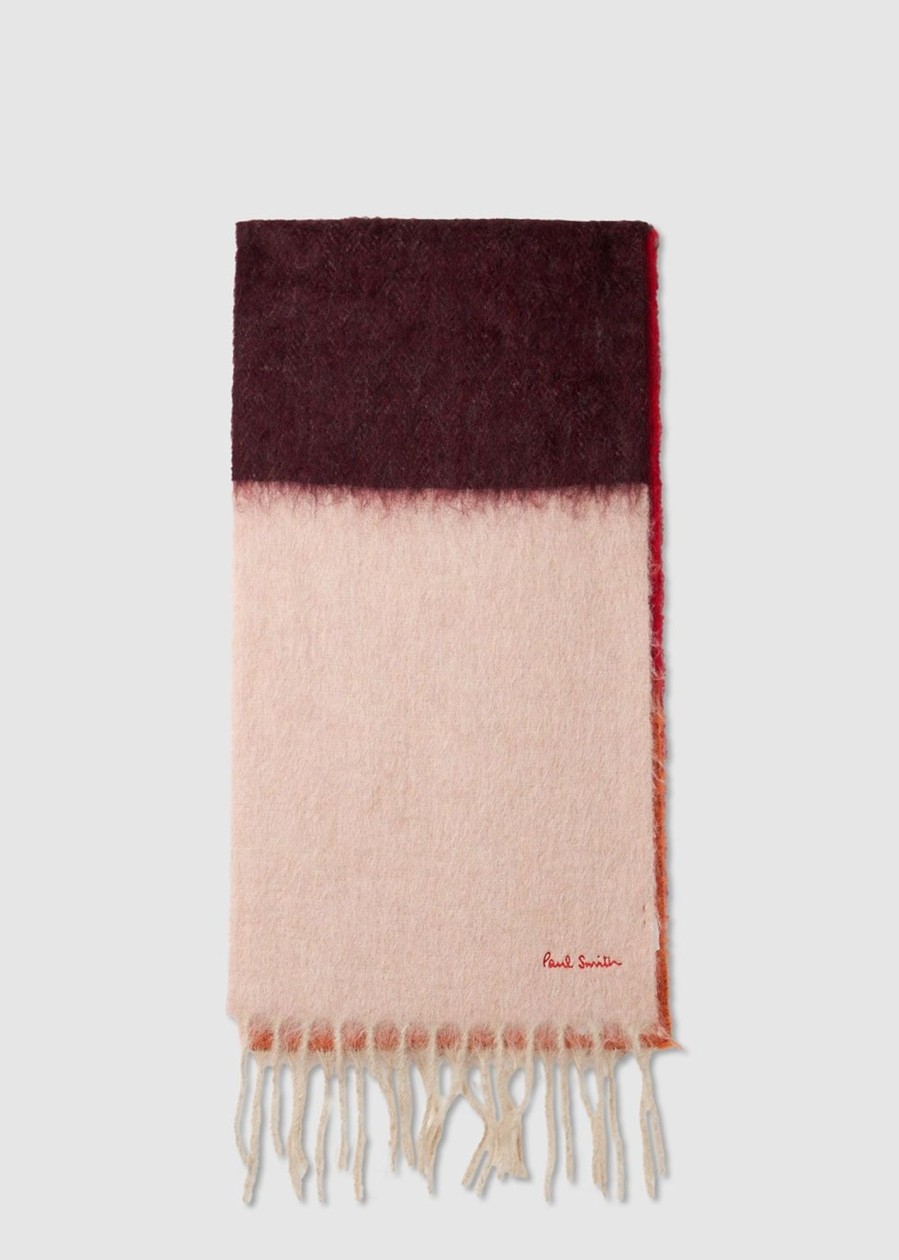 Womens PS PAUL SMITH Gifting | Ps Ps Paul Smith Colour Block Fuzzy Scarf