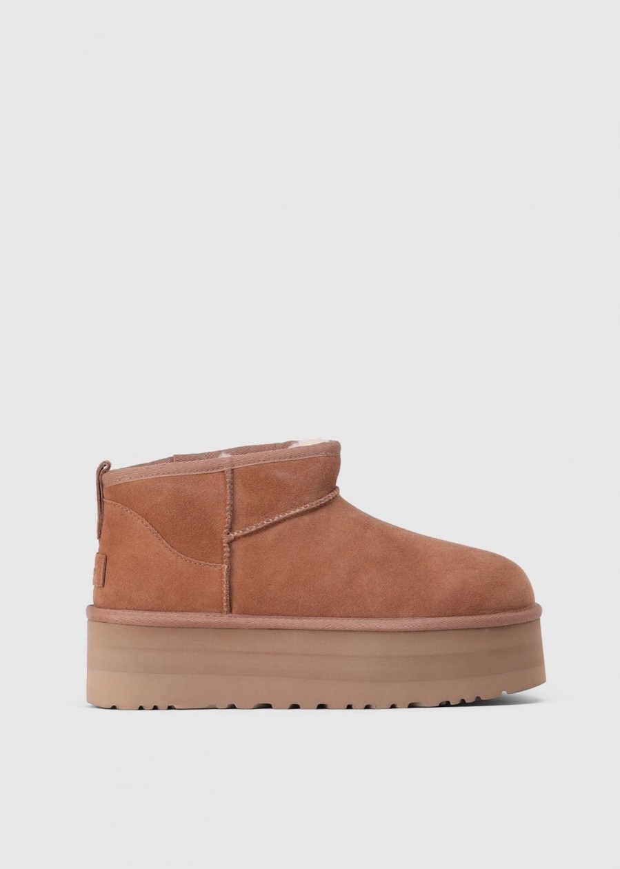 Womens UGG Gifting | Womens Classic Ultra Mini Platform Boot In Chestnut