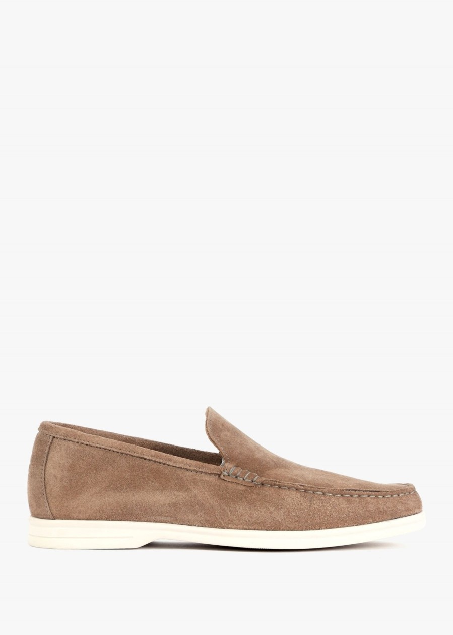 Mens OLIVER SWEENEY Shoes | Mens Alicante Suede Loafers In Taupe