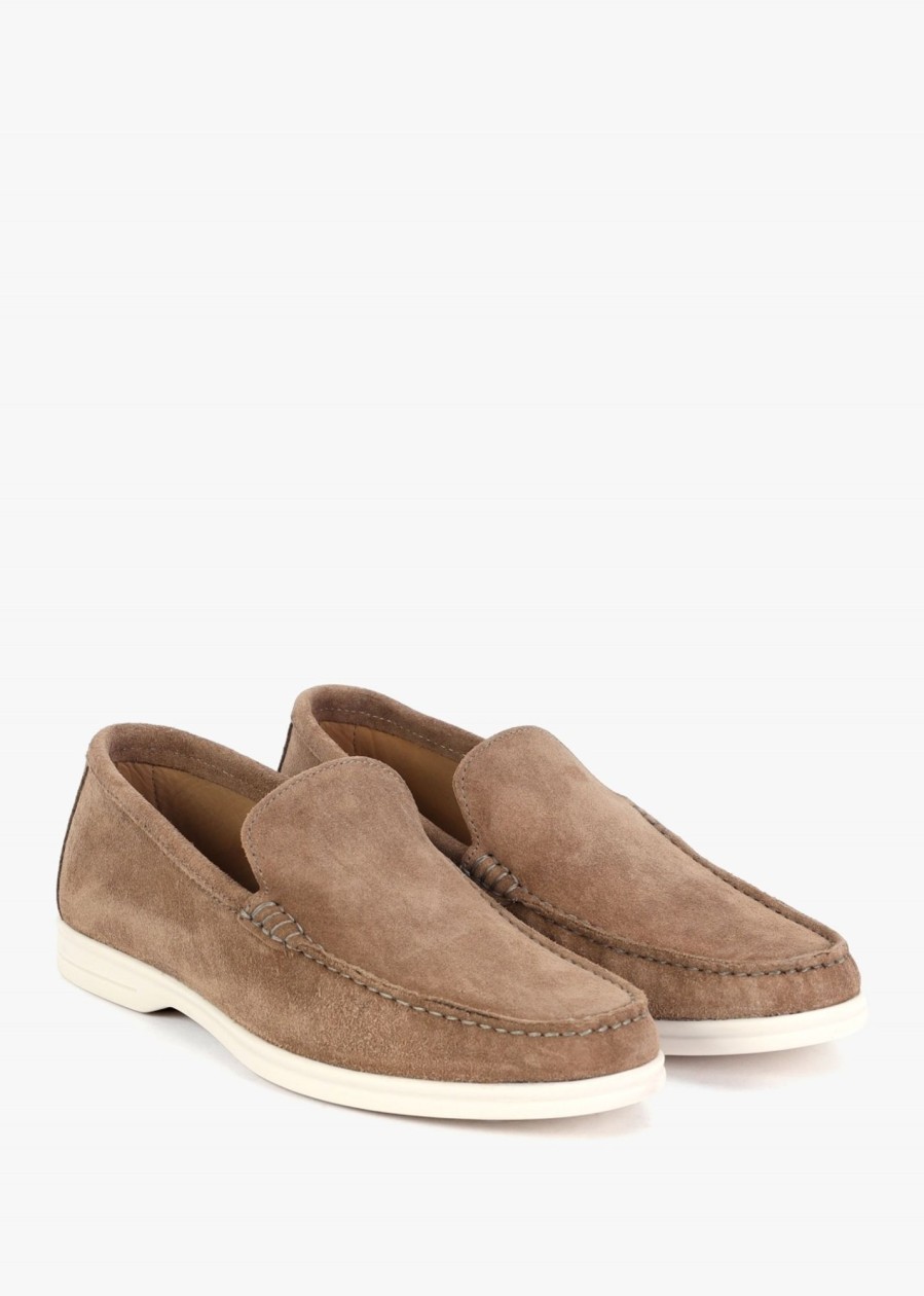 Mens OLIVER SWEENEY Shoes | Mens Alicante Suede Loafers In Taupe