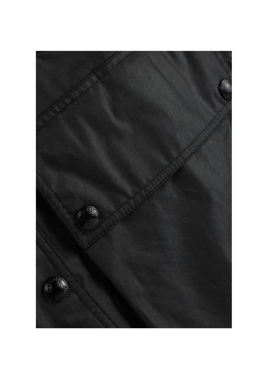 Womens BELSTAFF Coats & Jackets | Womens Tonal Festival Wax Longjacket In Black