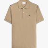 Mens LACOSTE Polo Shirts | Mens Classic Pique Polo Shirt In Beige