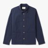 Mens FOLK Coats & Jackets | Mens Assembly Jacket In Ash Navy Crinkle