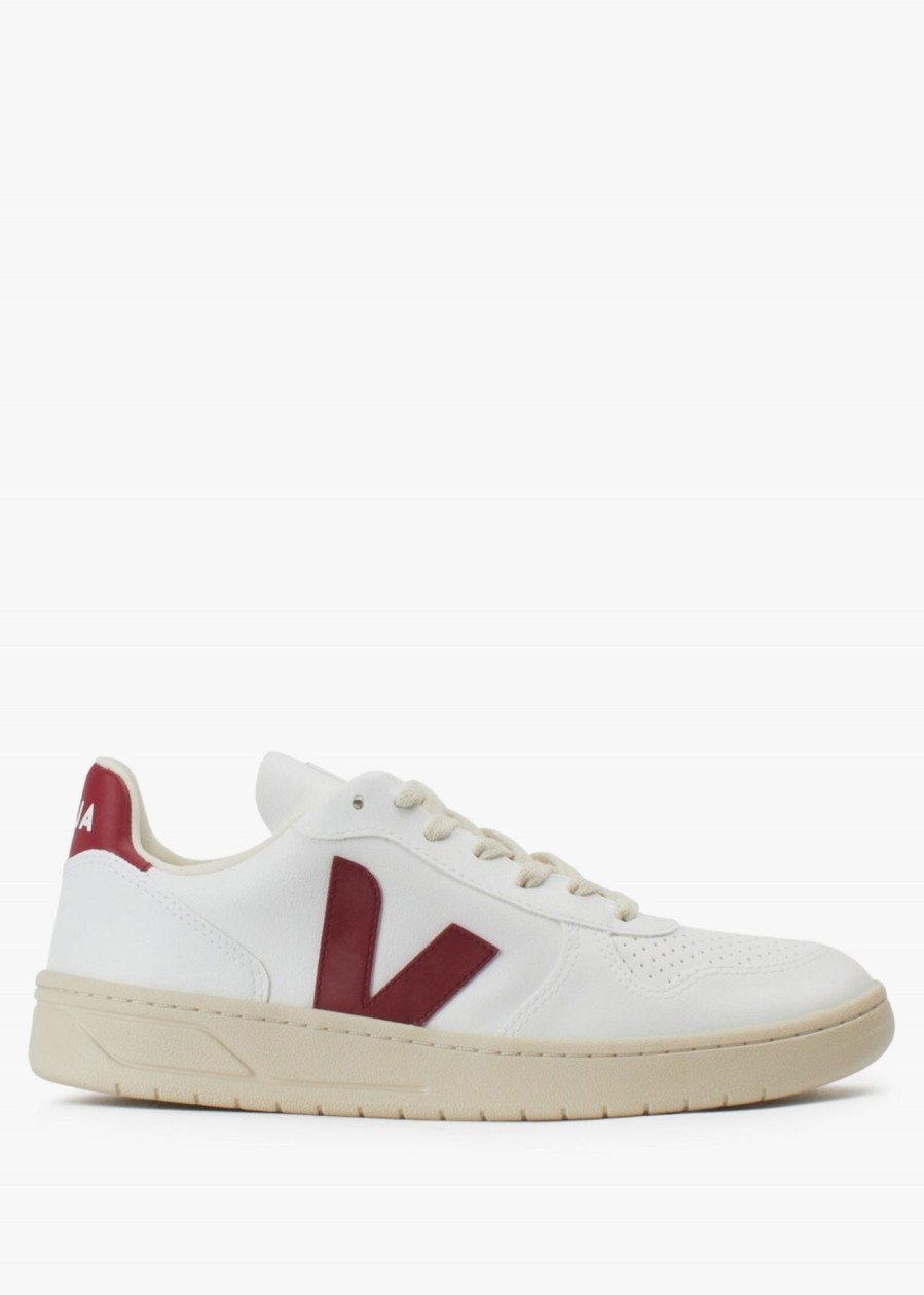 Mens VEJA Trainers | Mens V-10 Trainers In White