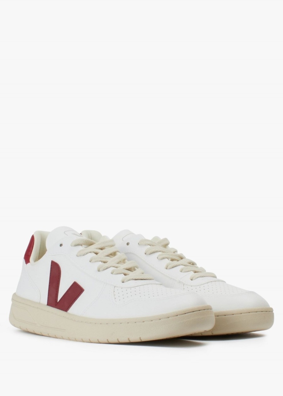 Mens VEJA Trainers | Mens V-10 Trainers In White