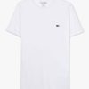 Mens LACOSTE T-Shirts | Mens Pima Cotton Jersey T-Shirt In White