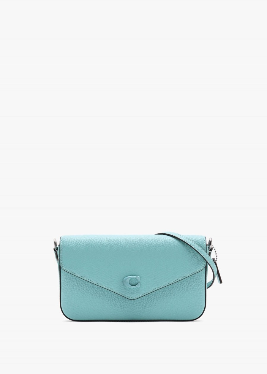 Womens COACH Crossbody Bags | Women'S Crossgrain Leather Cross-Body Bag In Faded Blue