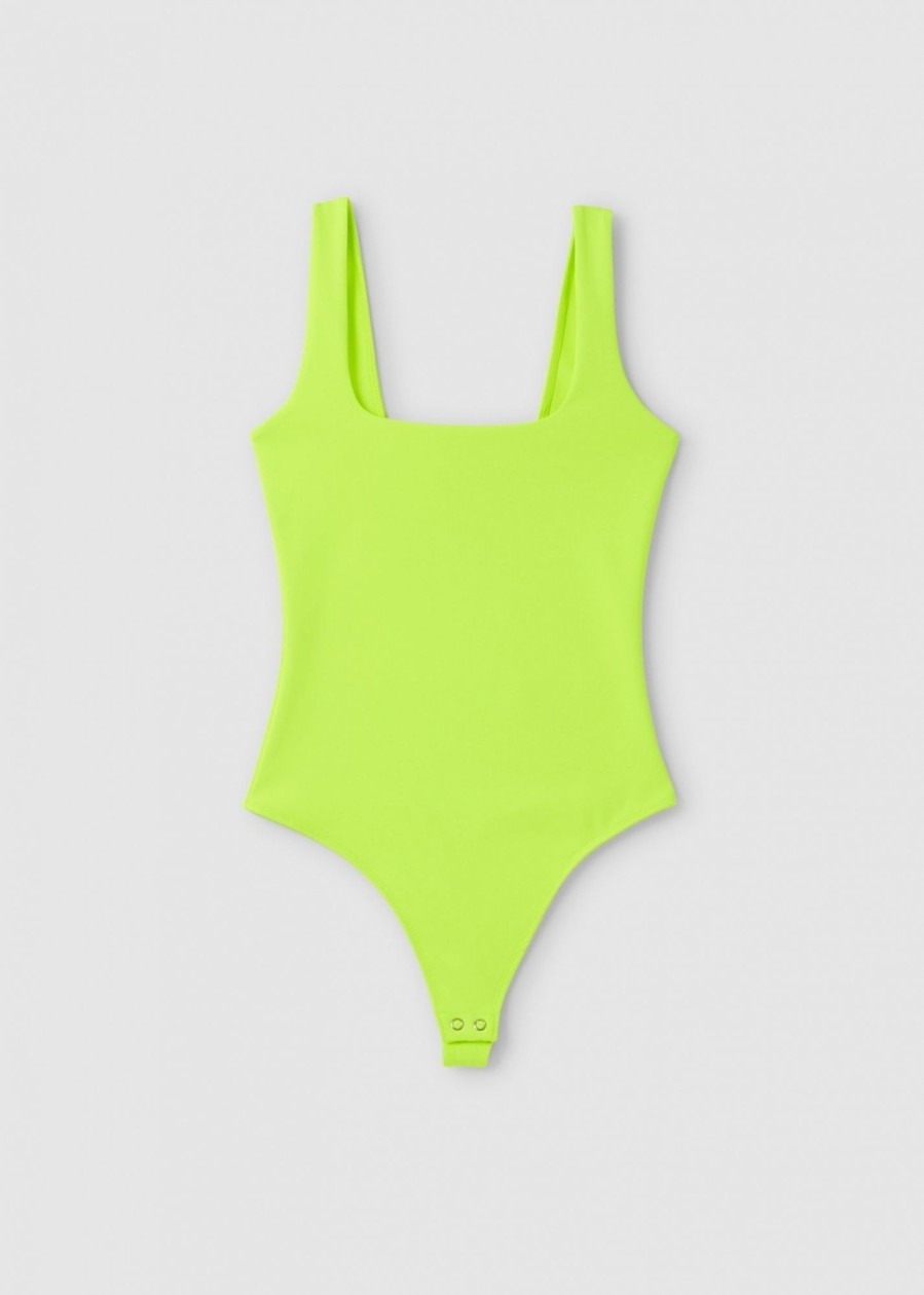 Womens GOOD AMERICAN Tops | Ga Scuba Modern Tank Bodysuit