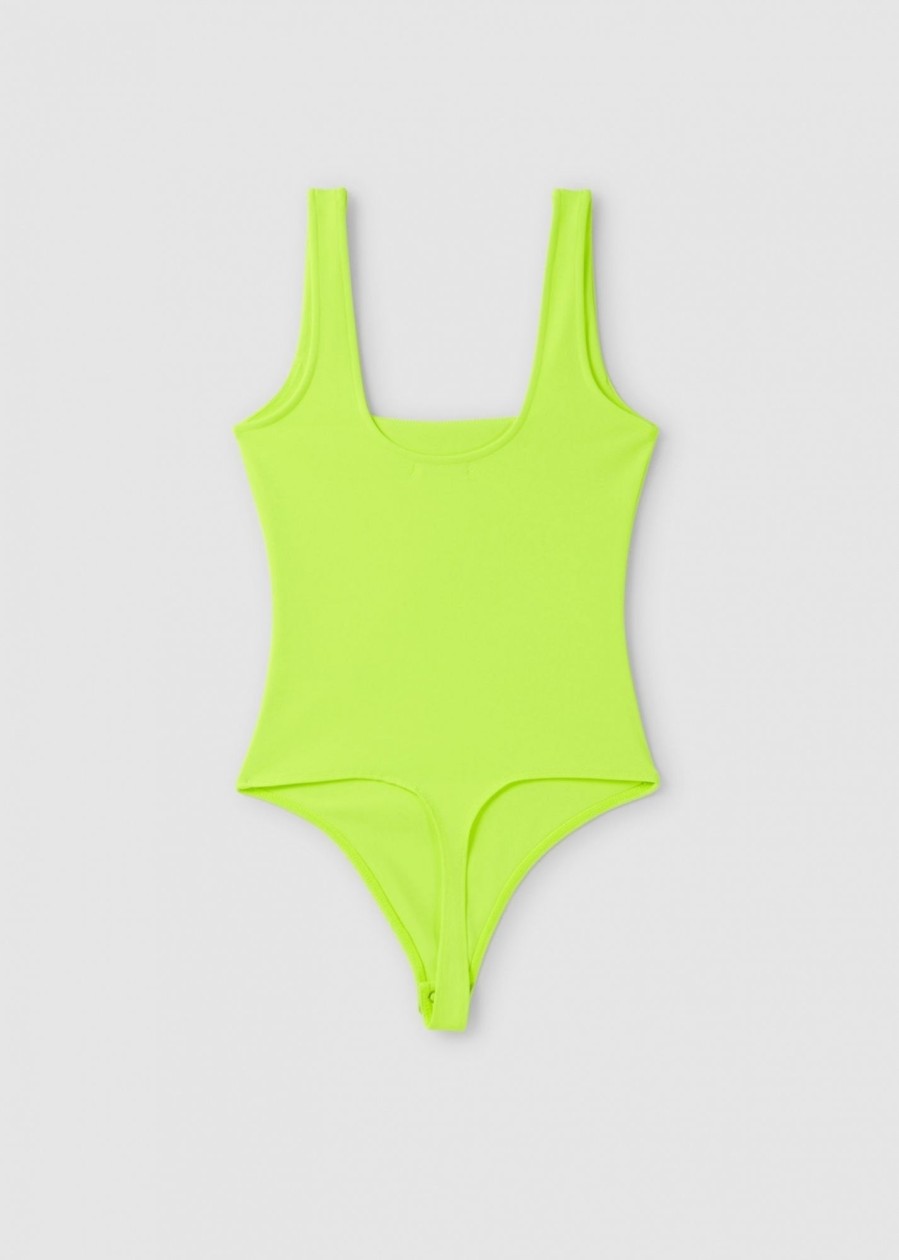 Womens GOOD AMERICAN Tops | Ga Scuba Modern Tank Bodysuit