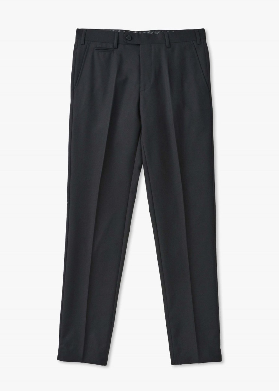 Mens SKOPES Trousers | Mens Milan Tapered Suit Trousers In Black