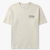 Mens FRAME T-Shirts | Mens Vintage Print Tee In Cream