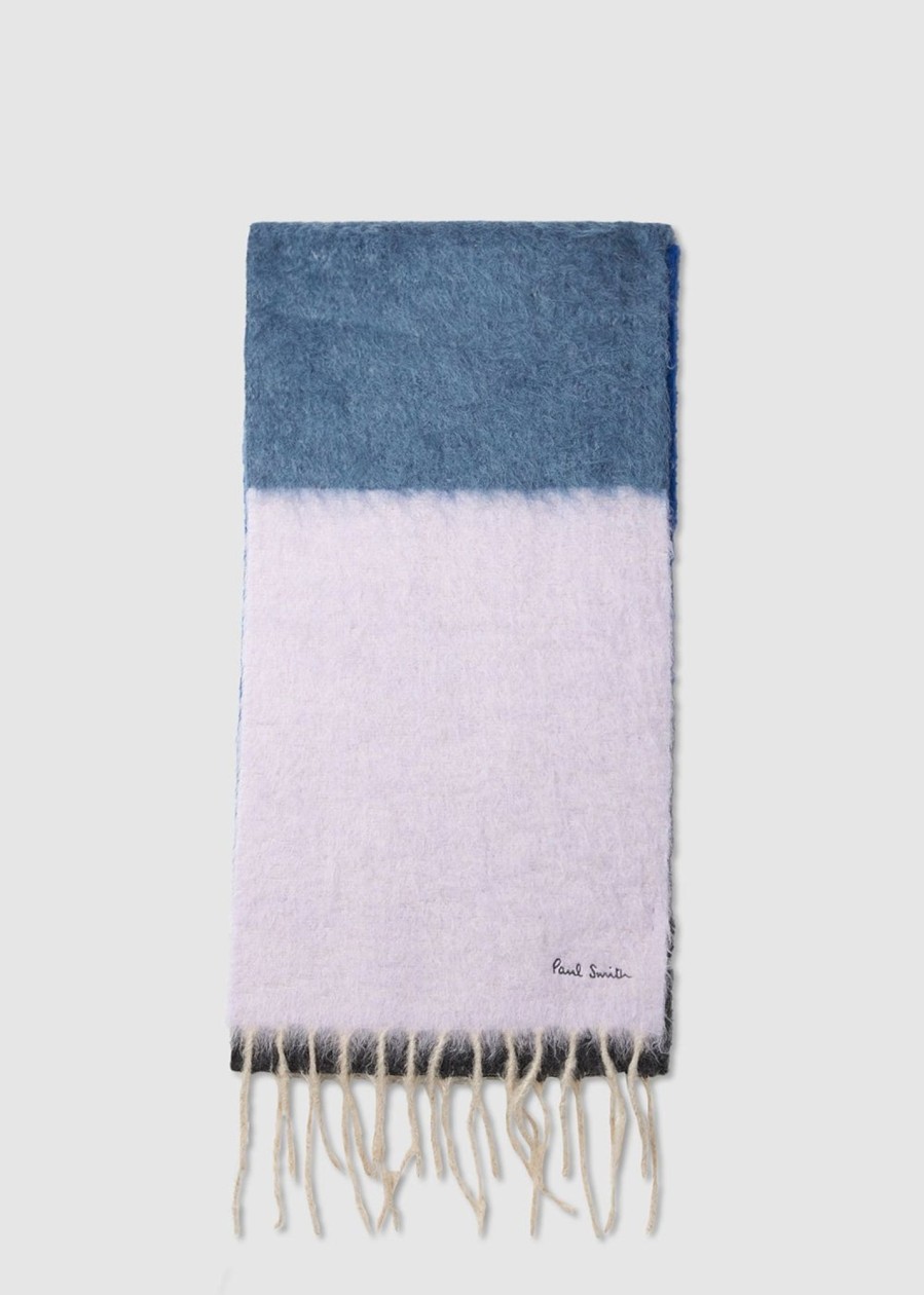 Womens PS PAUL SMITH Gifting | Ps Ps Paul Smith Colour Block Fuzzy Scarf