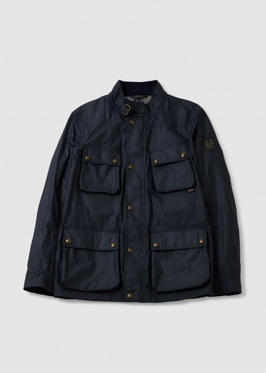 Mens BELSTAFF Coats & Jackets | Mens Fieldmaster Jacket In Dark Navy