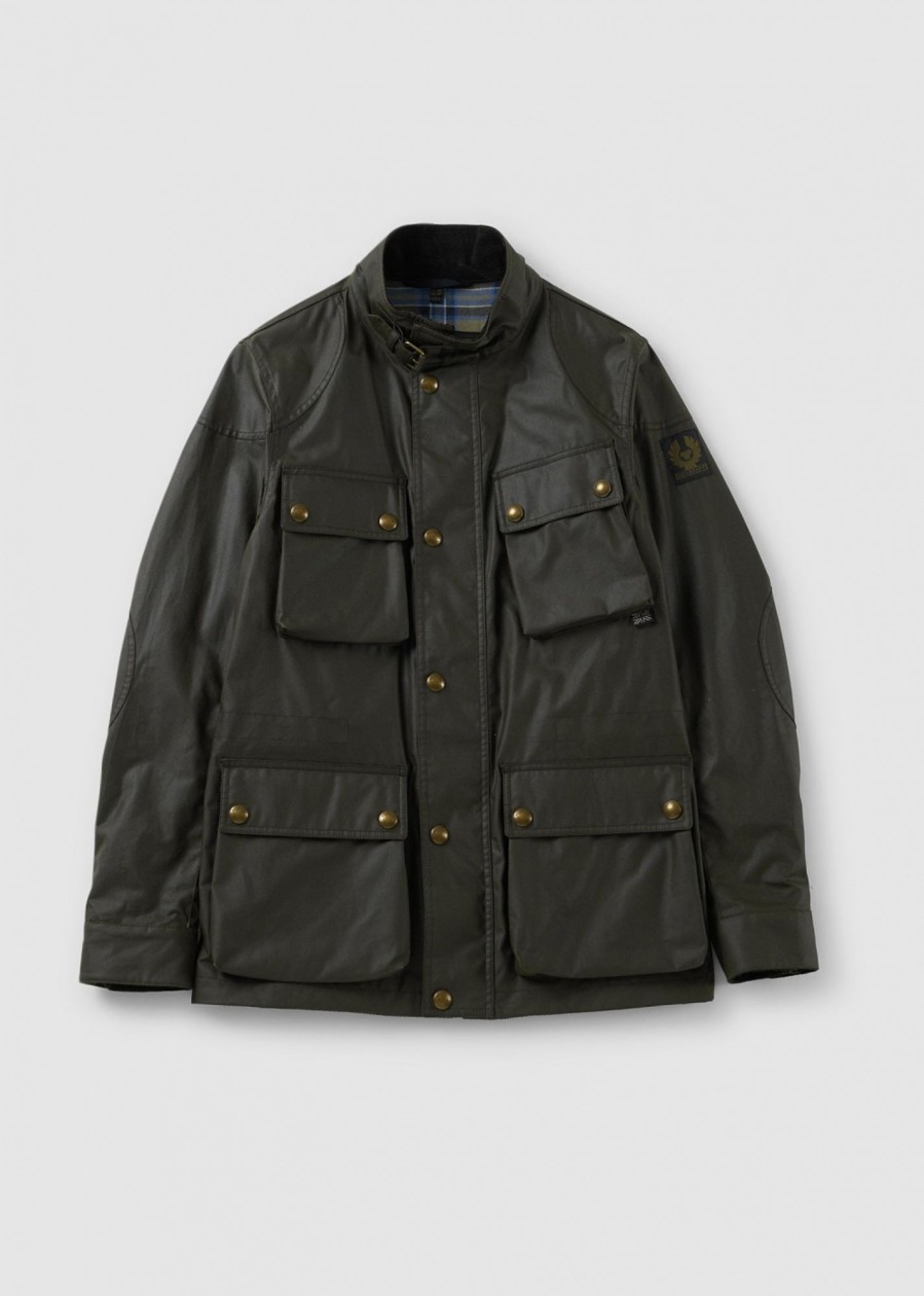 Mens BELSTAFF Coats & Jackets | Mens Fieldmaster Jacket In Faded Olive