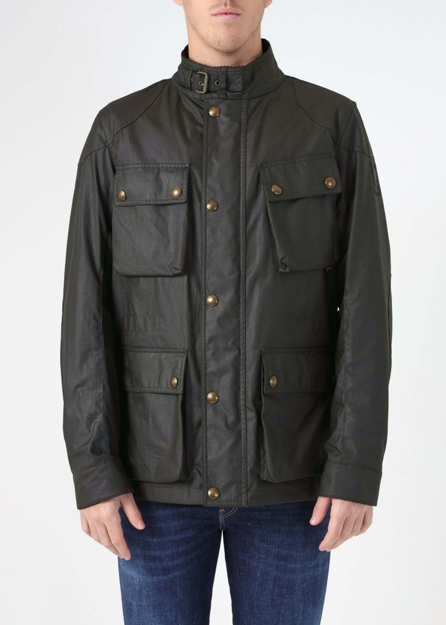 Mens BELSTAFF Coats & Jackets | Mens Fieldmaster Jacket In Faded Olive