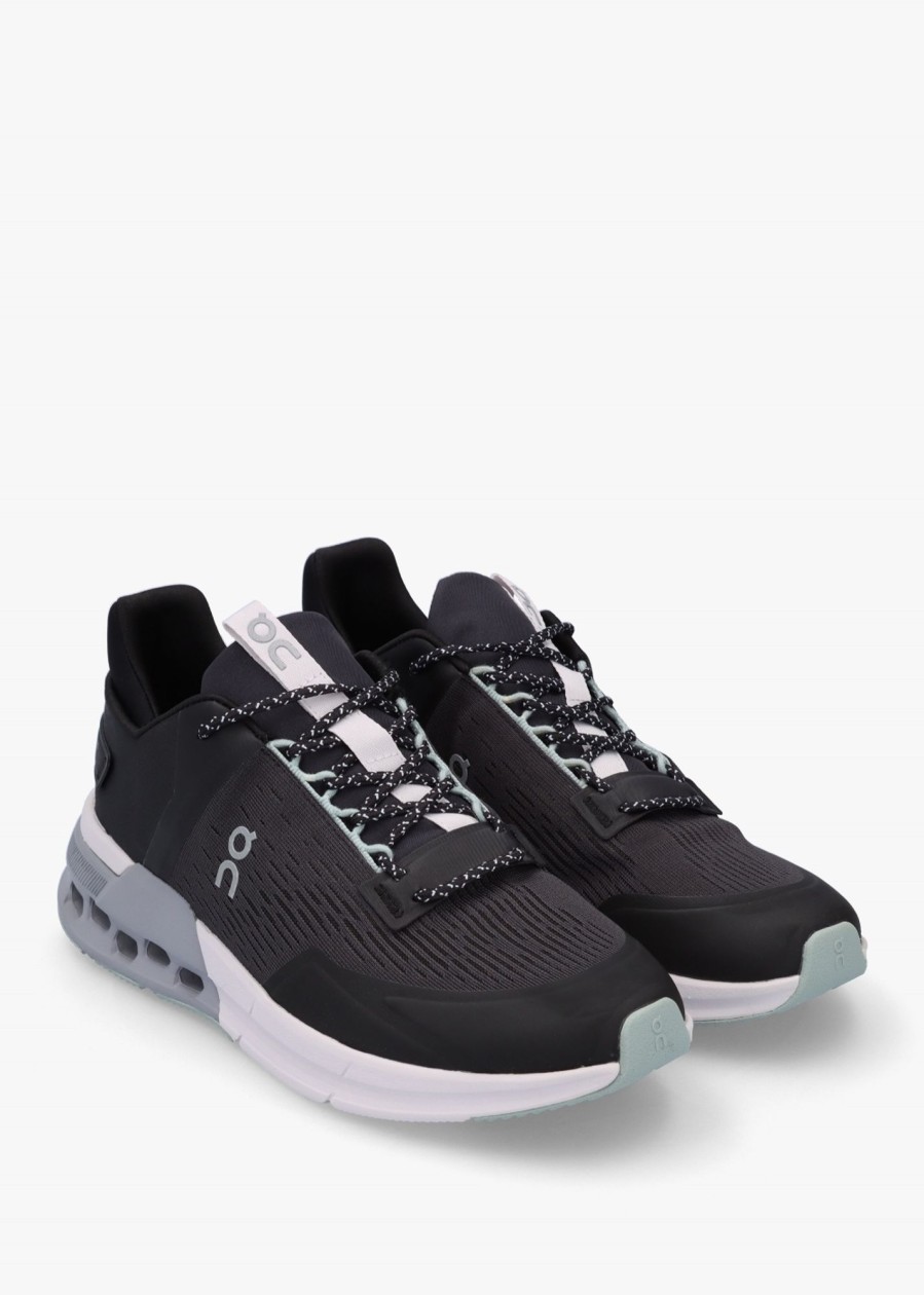 Mens ON RUNNING Trainers | Mens Cloudnova Flux Trainers In Black Mineral