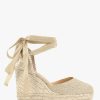 Womens CASTANER Sandals | Womens Carina Canvas Espadrilles In Gold