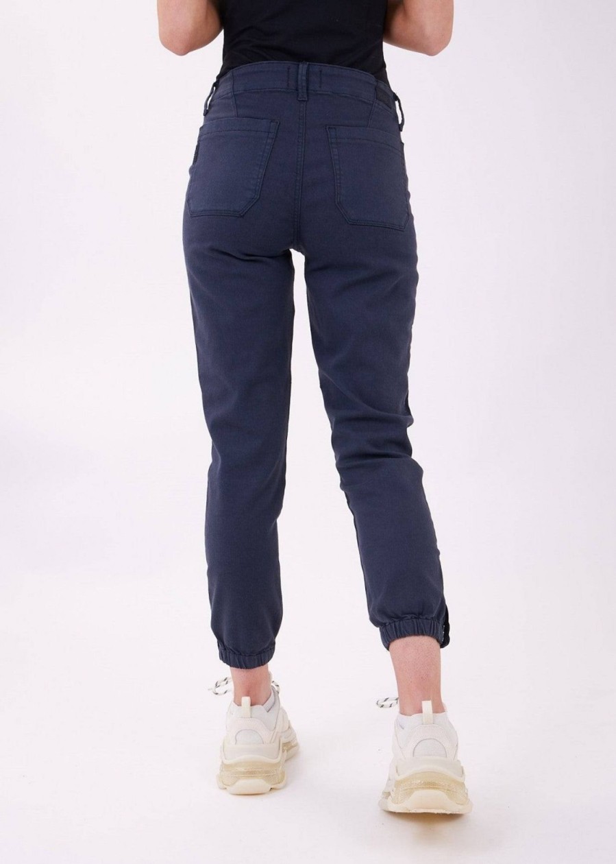 Womens PAIGE Trousers | Pa Mayslie Grosgrain Side Stripe Jogger