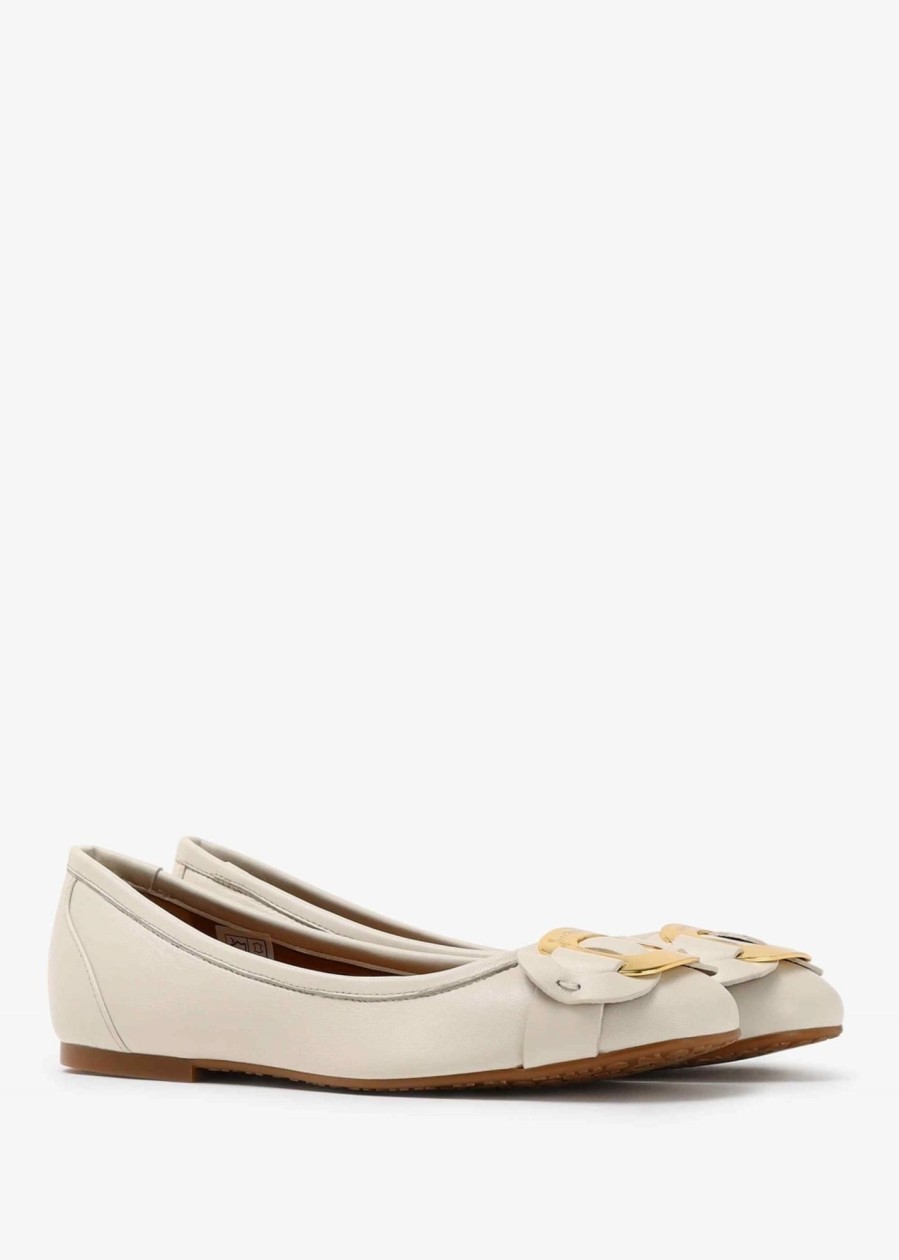 Womens SEE BY CHLOE Flats | Womens Chany Ballet Flats In Ivory