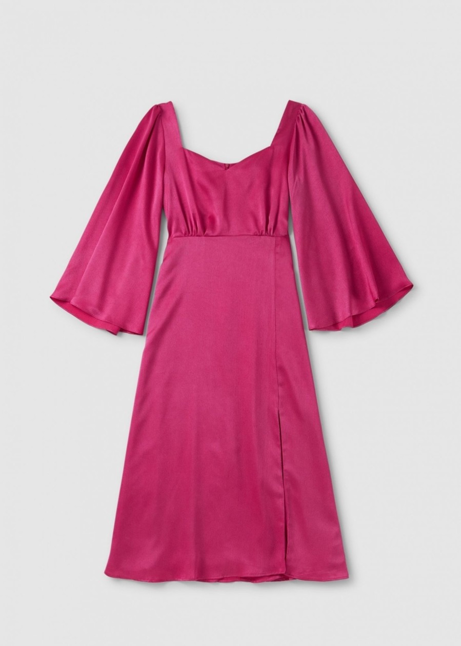 Womens OLIVIA RUBIN Dresses | Womens Raphaela Flare Sleeve Dress In Pink