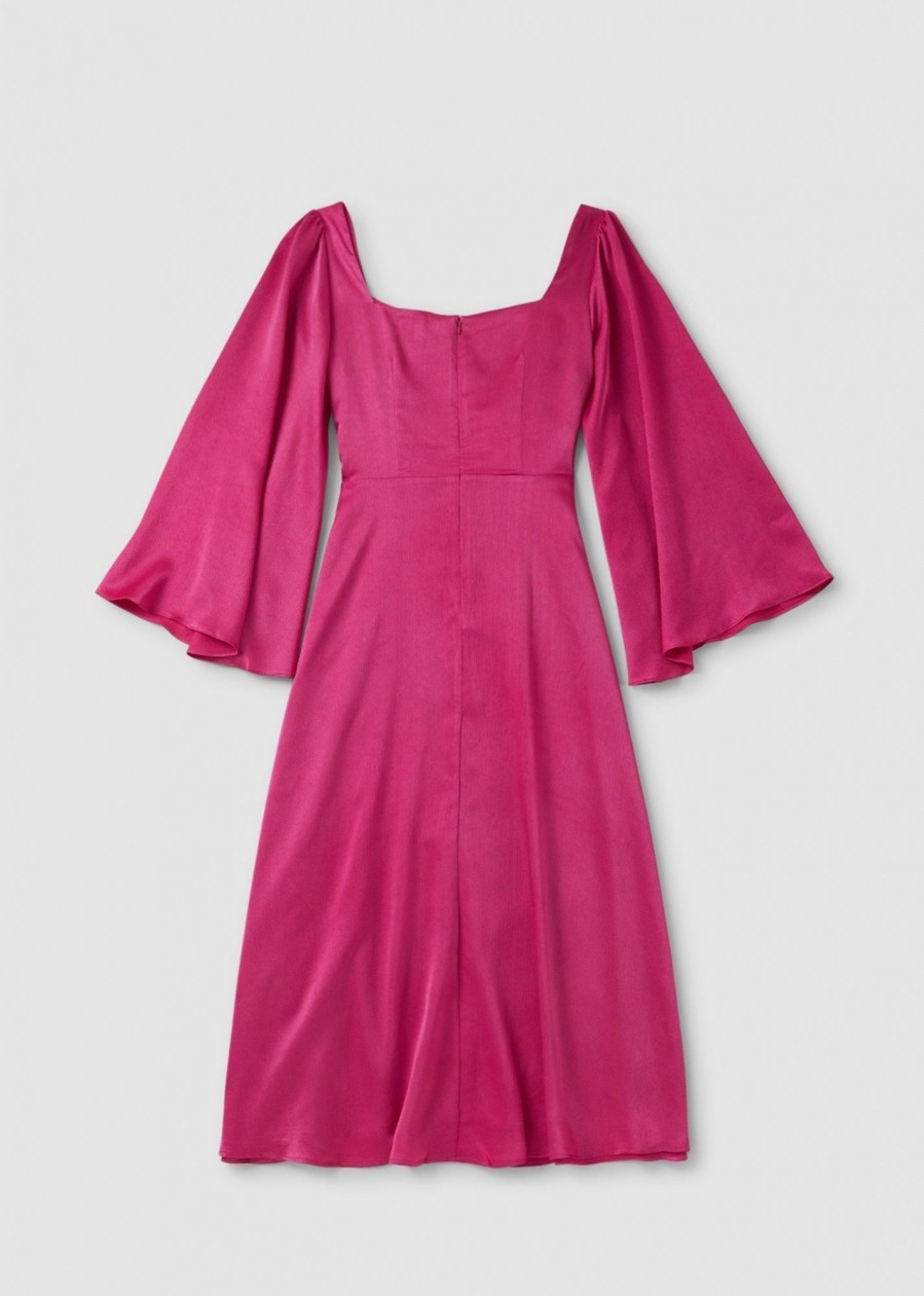 Womens OLIVIA RUBIN Dresses | Womens Raphaela Flare Sleeve Dress In Pink