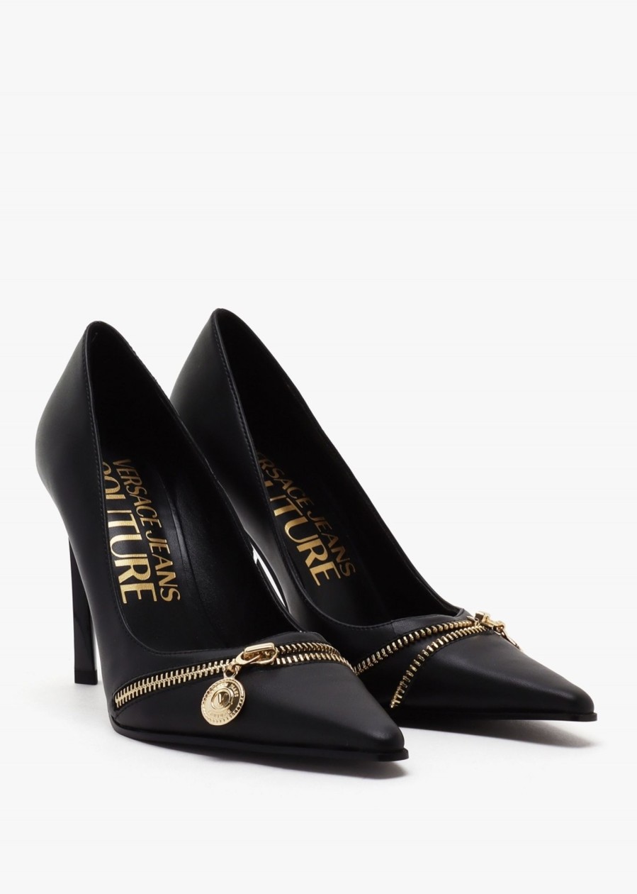 Womens VERSACE JEANS COUTURE Heels | Womens Fondo Sadie Stiletto Heels In Black