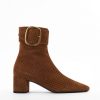 Womens SAINT LAURENT Boots | Women'S Joplin Brown Ankle Boots