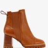 Womens SEE BY CHLOE Gifting | Womens Mallory Sherling Lined Chelsea Boots In Tan