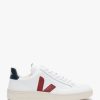 Womens VEJA Trainers | Womens V-12 Leather Nautico Trainers Extra White Marsala