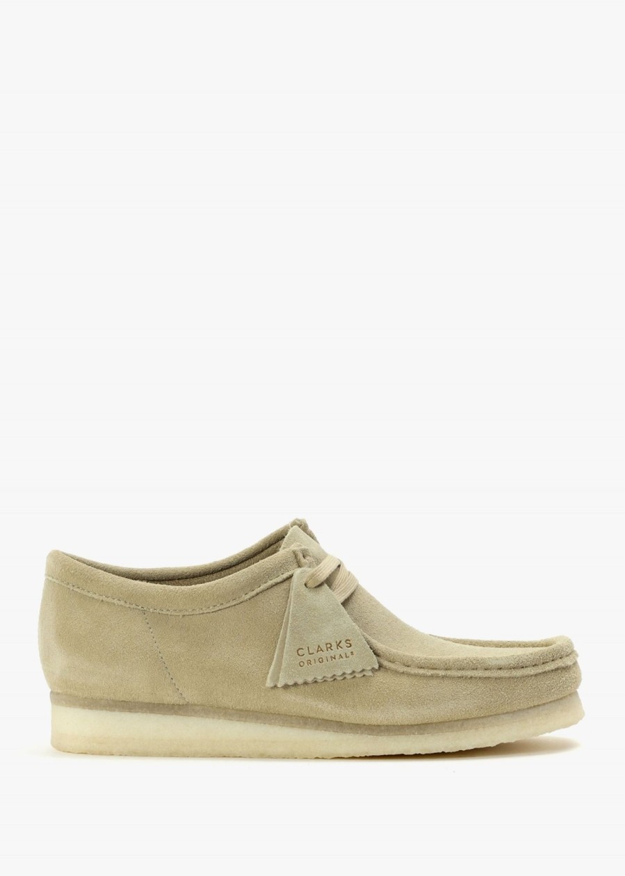 Mens CLARKS ORIGINALS Shoes | Mens Wallabee Suede Shoes In Maple