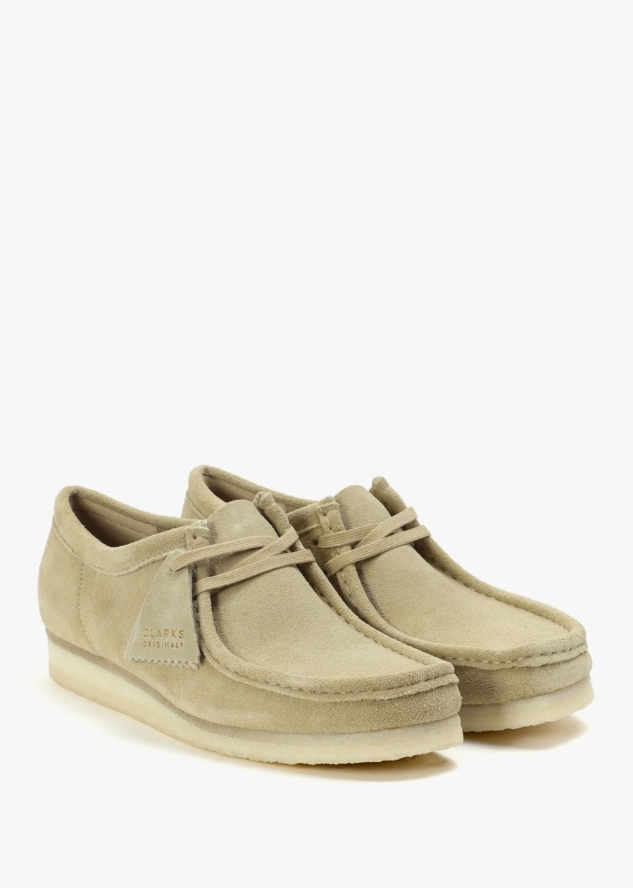 Mens CLARKS ORIGINALS Shoes | Mens Wallabee Suede Shoes In Maple