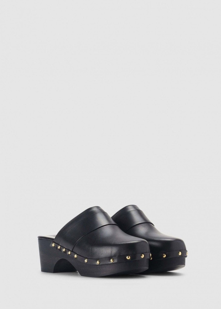 Womens AEYDE Sandals | Aeyde Women'S Bibi Black Mules