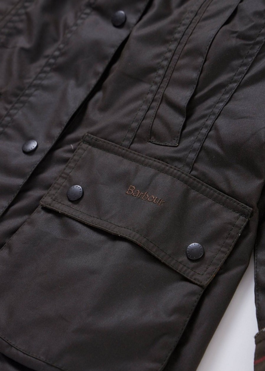 Womens BARBOUR Coats & Jackets | Womens Classic Beadnell Wax Jacket In Olive