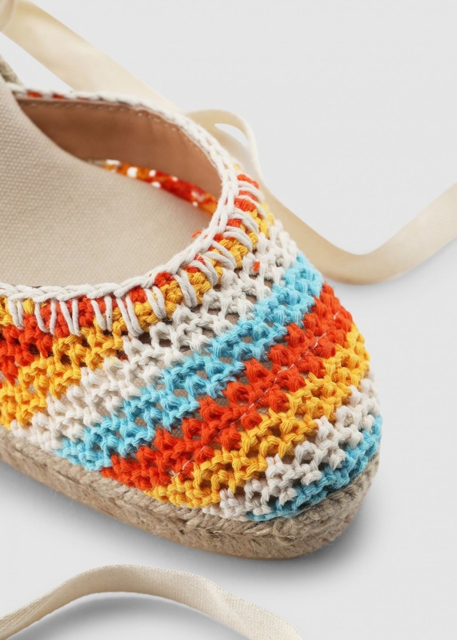 Womens CASTANER Sandals | Ca Carina 80 Crochet Espadrilles