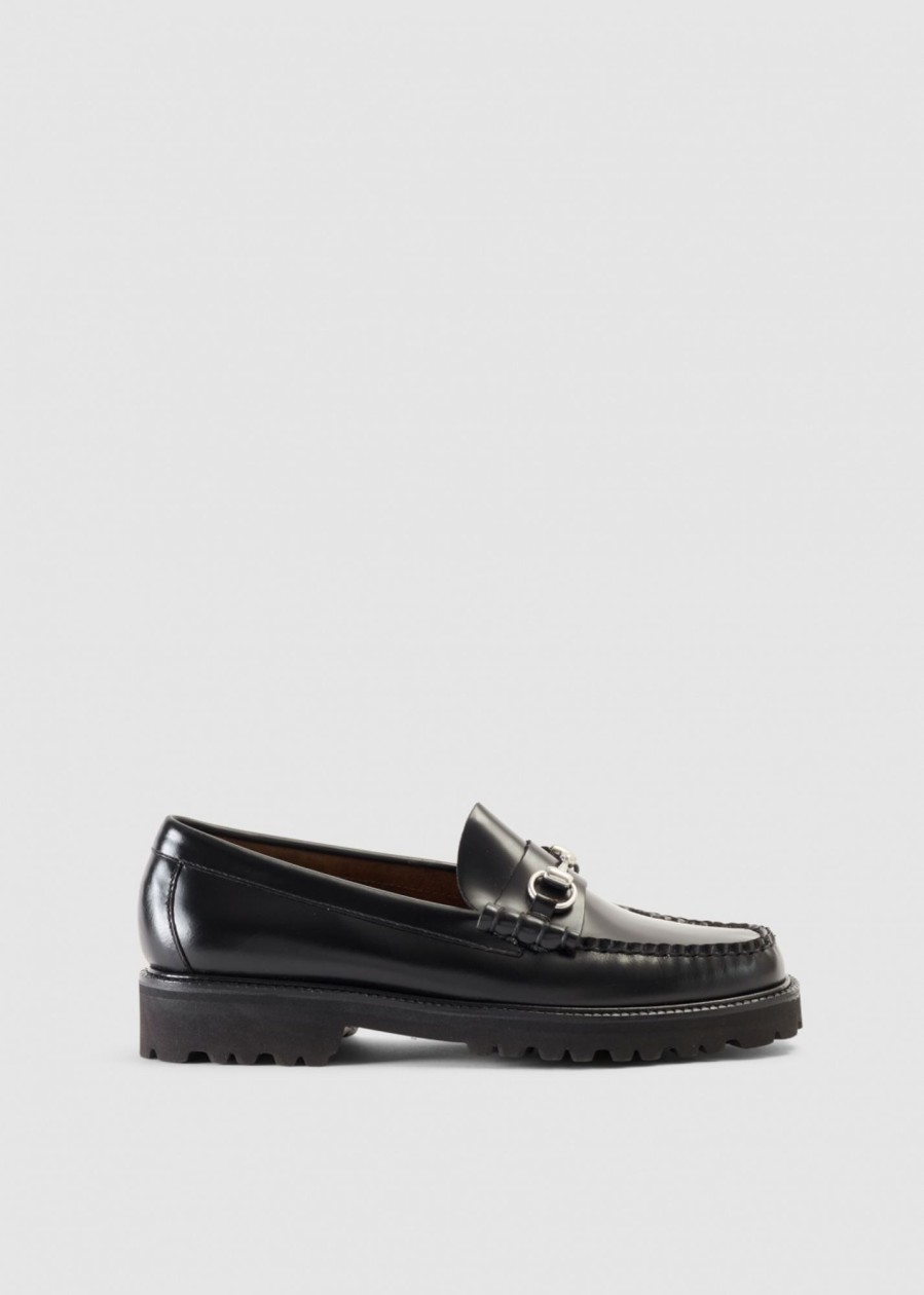 Mens G.H.BASS Loafers | Mens Weejun 90'S Lincoln Horsebit Loafers In Black