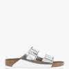 Womens BIRKENSTOCK Sandals | Womens Arizona Soft Foot-Bed Sandals In Silver