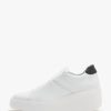 Womens FLY LONDON Trainers | Womens Dito Leather Wedge Trainers In White