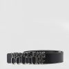 Mens VERSACE JEANS COUTURE Gifting | Mens Cintura Cuoio Mousse Belt In Black/Nykel