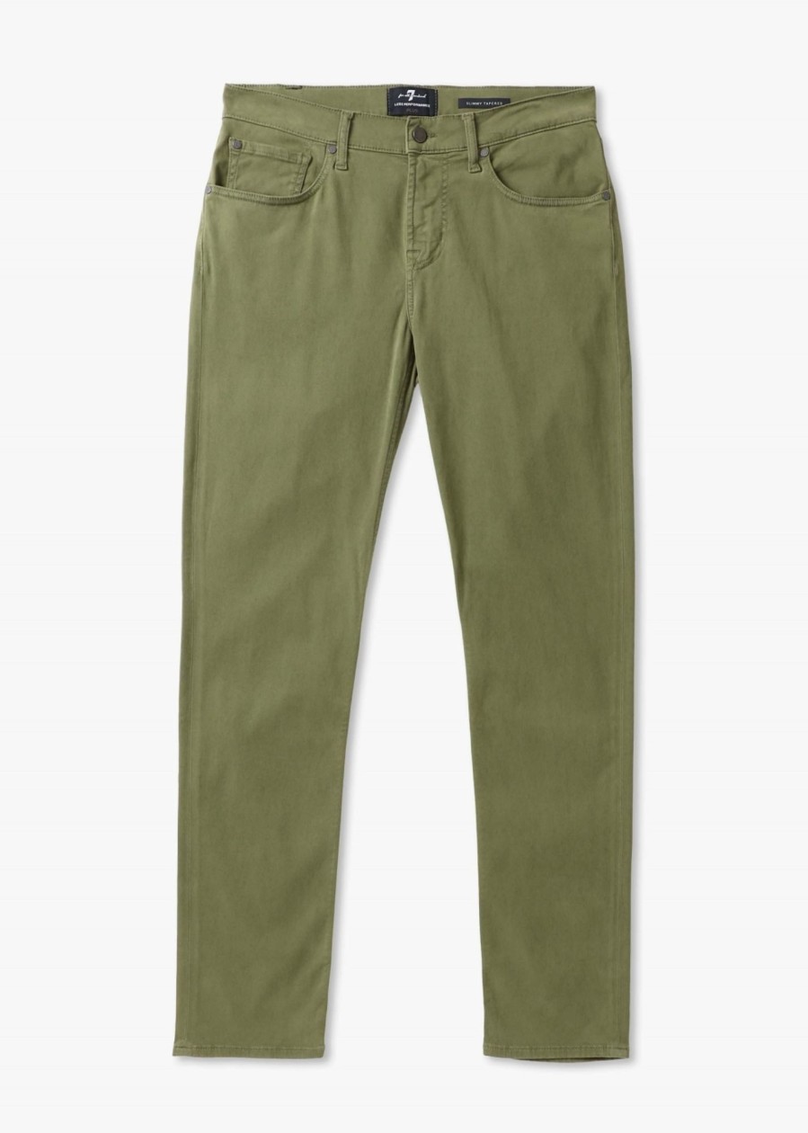 Mens 7 FOR ALL MANKIND Jeans | Mens Luxe Performance Plus Colors Jeans Slim In Green