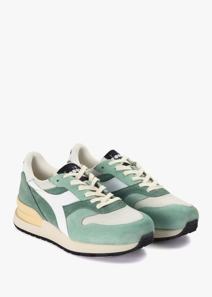 Mens DIADORA Trainers | Conquest C Sw Heritage Sneaker In Eucalyptus Green