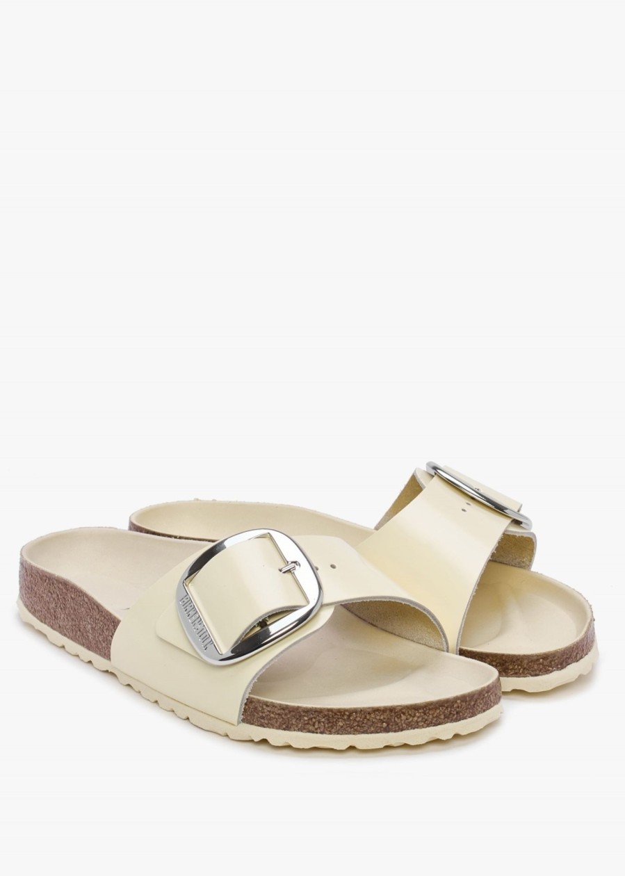 Womens BIRKENSTOCK Gifting | Womens Madrid Big Buckle Sandals In High-Shine Ecru