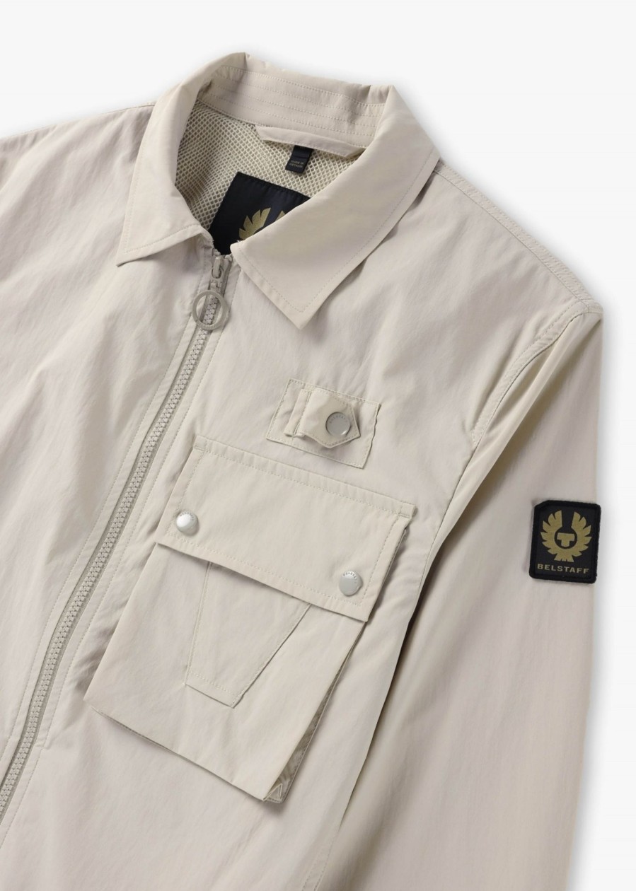 Mens BELSTAFF Shirts | Mens Castmaster Overshirt In Shell