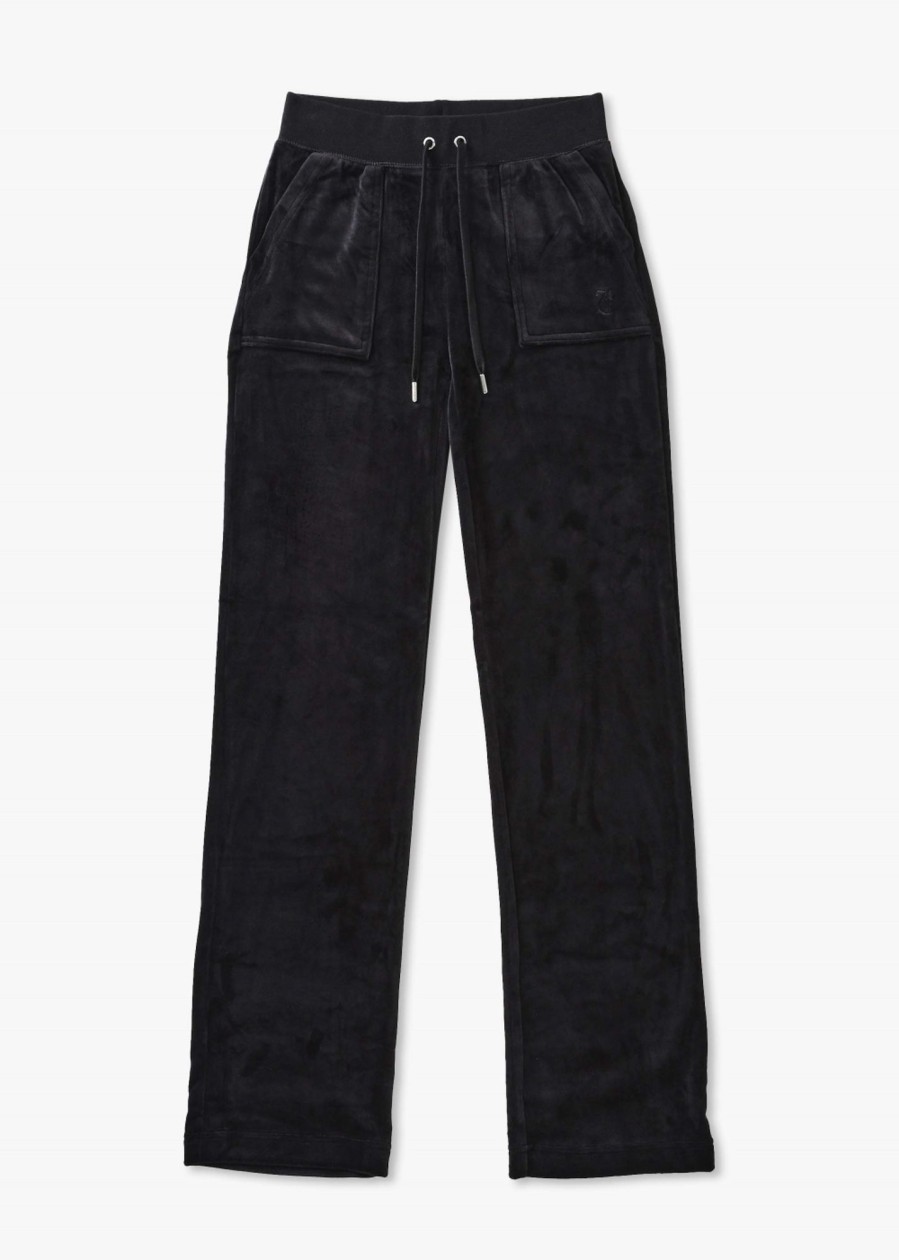 Womens JUICY COUTURE Trousers | Womens Del Ray Classic Pocket Lounge Pants In Black