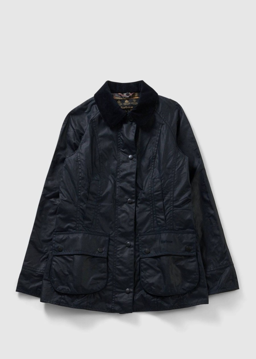 Womens BARBOUR Coats & Jackets | Womens Classic Beadnell Wax Jacket In Navy