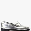 Womens G.H.BASS Loafers | Womens Weejun Leather Penny Loafers In Silver