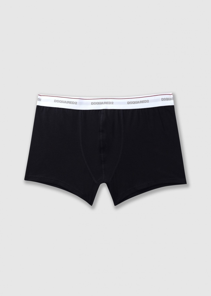 Mens DSQUARED2 Underwear | Mens 3 Pack Underwear In Black