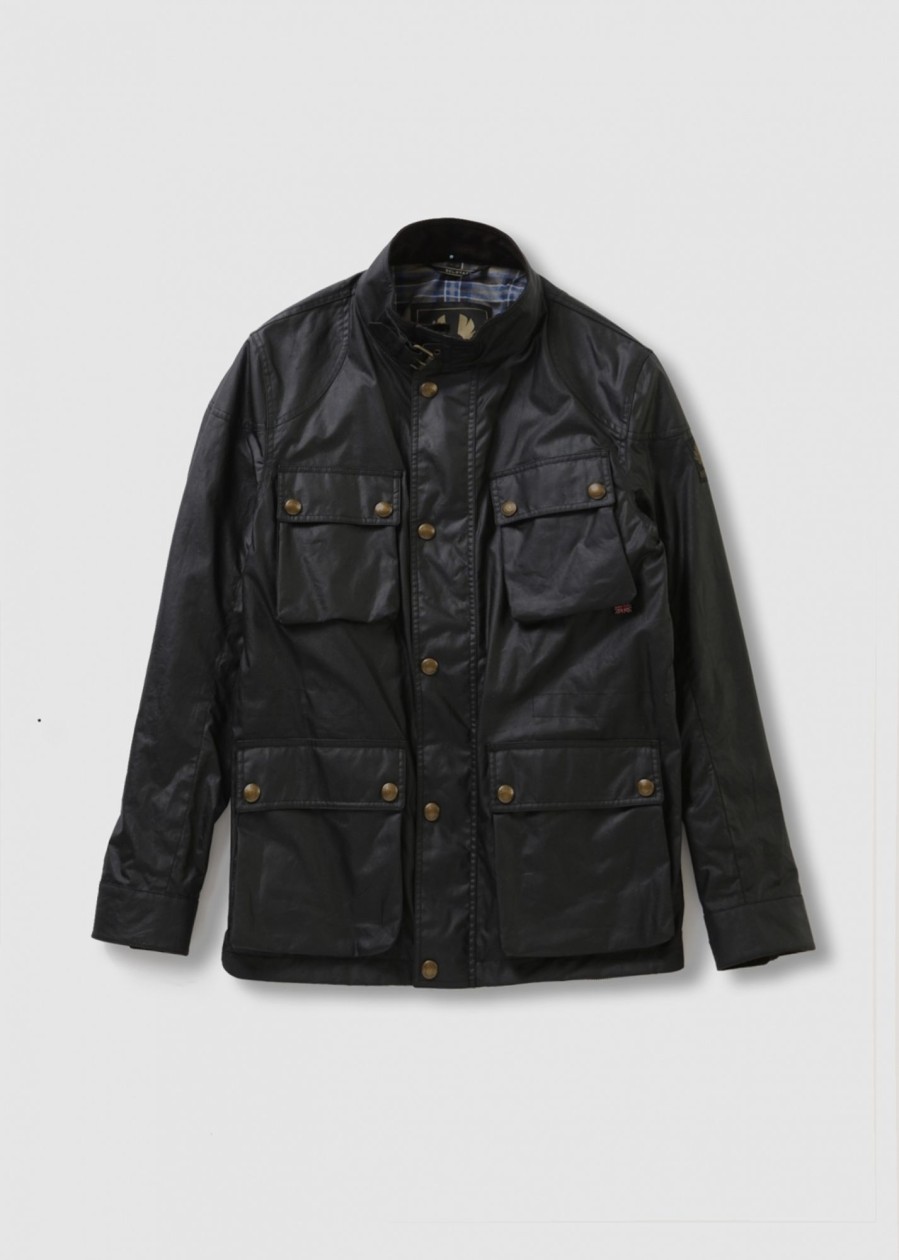 Mens BELSTAFF Coats & Jackets | Mens Fieldmaster Jacket In Black